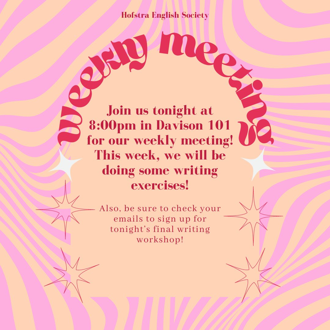 Hofstra English Society tweet media