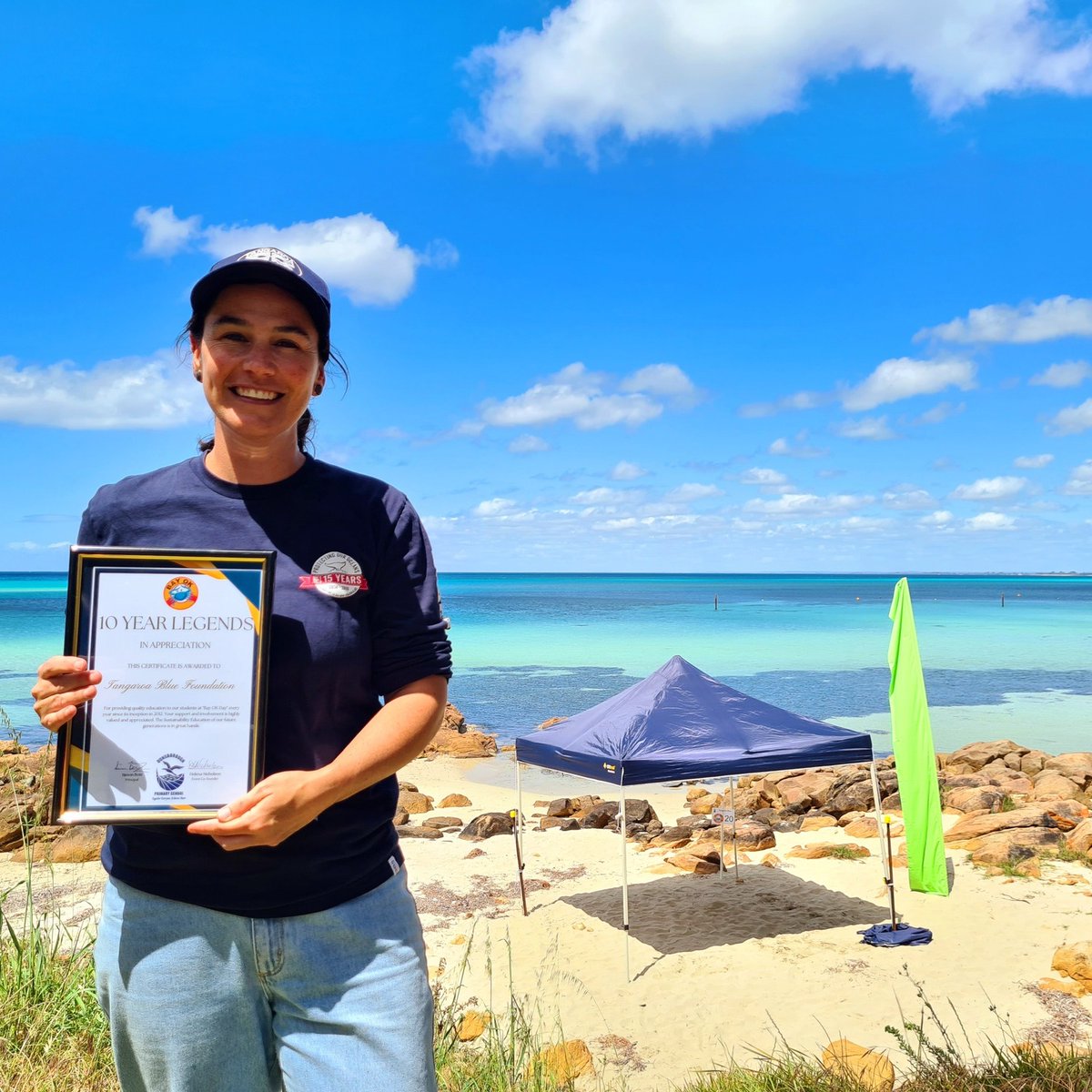 TangaroaBlue's tweet photo. It was such a pleasure to attend the 10th annual Bay Ok Day organised by the faculty of the Dunsborough Primary School in WA.
We are honoured to be 1 of 3 organisations formally acknowledged for 10 years of continuous support for this fantastic event.
#AMDI #TangaroaBlue https://t.co/eWuk0nF8gn