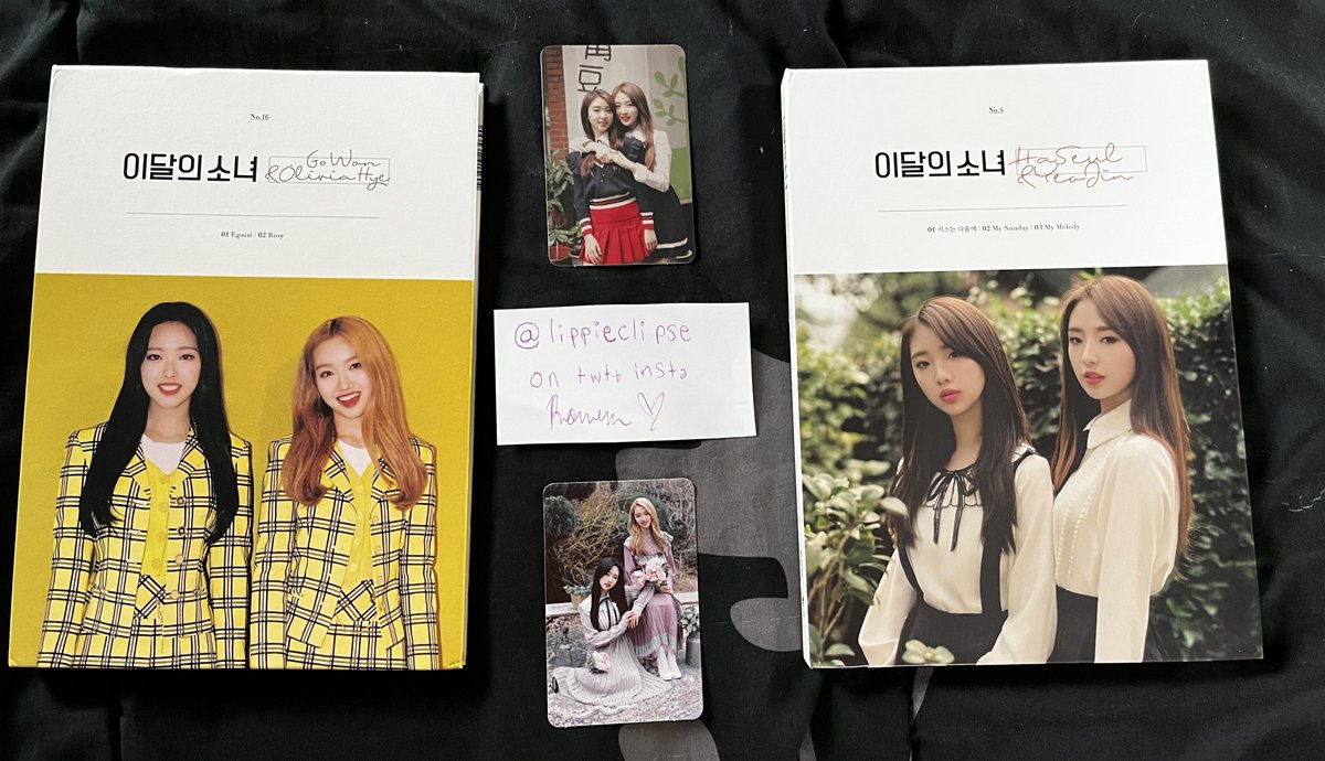 emr4ld's tweet photo. wts - loona first press solos with pcs
yeojin & haseul - $40
olivia hye & go won - $40
{#wtsloona #wtsloonaalbum #loonasale #loonaalbum #wtsgowon #wtsoliviahye #wtsolivia #oliviahye #gowon #loona #firstpress #wtsyeojin #wtshaseul} https://t.co/57bdYLwU71