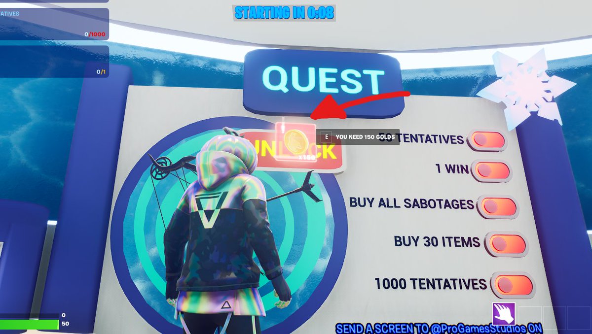 ProGamesStudios's tweet photo. @A_Hooman69 unlock again with 150 coins, it will remove your old bows and give you a new one https://t.co/il8UDATY8H