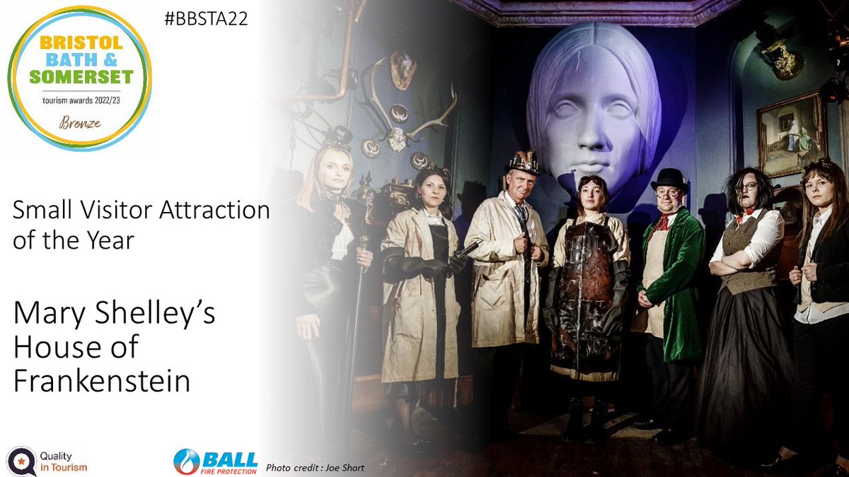 Many congratulations to #BBSTA22 Bronze winner Mary Shelley’s House of Frankenstein #Bath <a href="/Frankensteinbth/">Mary Shelley's House of Frankenstein</a>