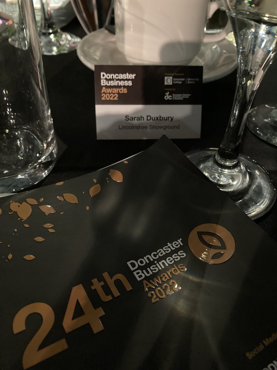 SarahShowg's tweet photo. Fabulous evening @DNChamber Business Awards representing @LincsShowground as guests of @EllgiaRecycling Congratulations to all #DNBizAwards finalists and winners! ⭐️ https://t.co/pKbcLOpjHl