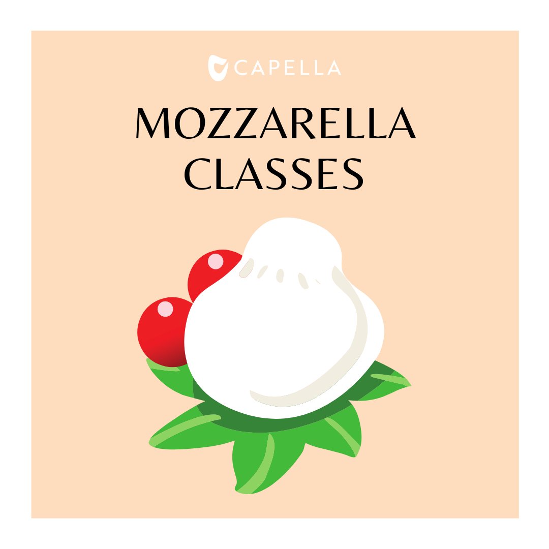 You've asked, and it's finally here! Now you can learn how to make mozzarella from Capella's own mozz-maker extraordinaire, Brittany. Our first class will be Wednesday December 7th at 6:30pm - sign up the next time you're in the shop!