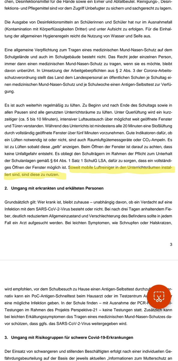 DorotheaHoffm15's tweet photo. Den ganz besonderen "Humor" v. @MBSachsenAnhalt sieht man übrigens betr. #Luftfilter im neuen #Hygieneplan. Seit sie thematisiert wurden,wurde effektiver Nutzen "der Dinger" (Zitat #Tullner) aberkannt+aktiv Ausstattung #Schule abgelehnt.
Nun sind sie aber zu nutzen 👇🥳 https://t.co/eNfmgWKzQn