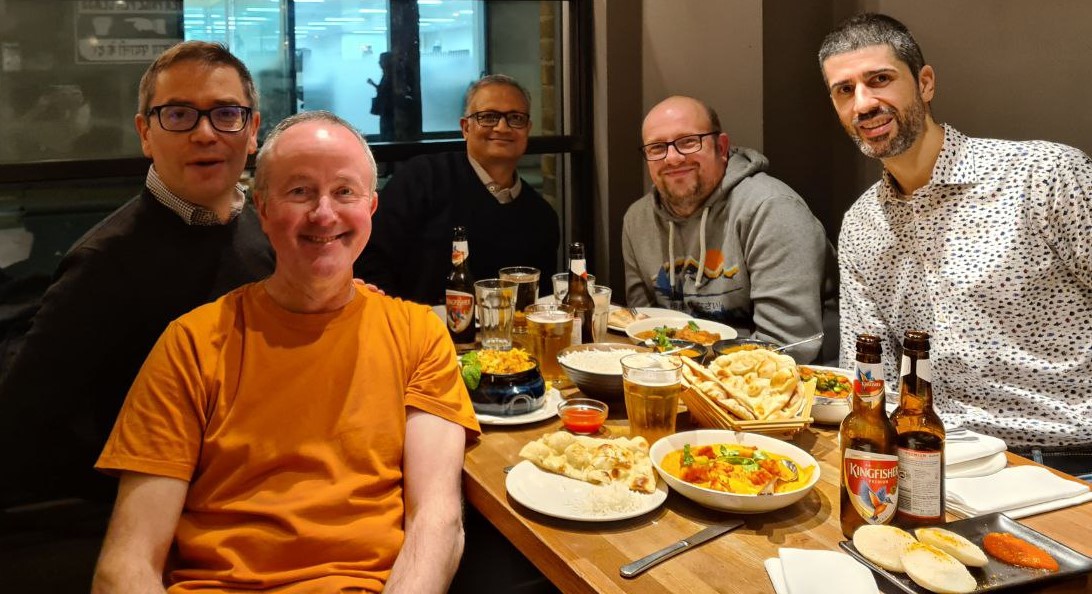 Team Accenture Enkitec UK's first real-world meetup in three years, cos of Covid.
We chose the same restaurant as last time.