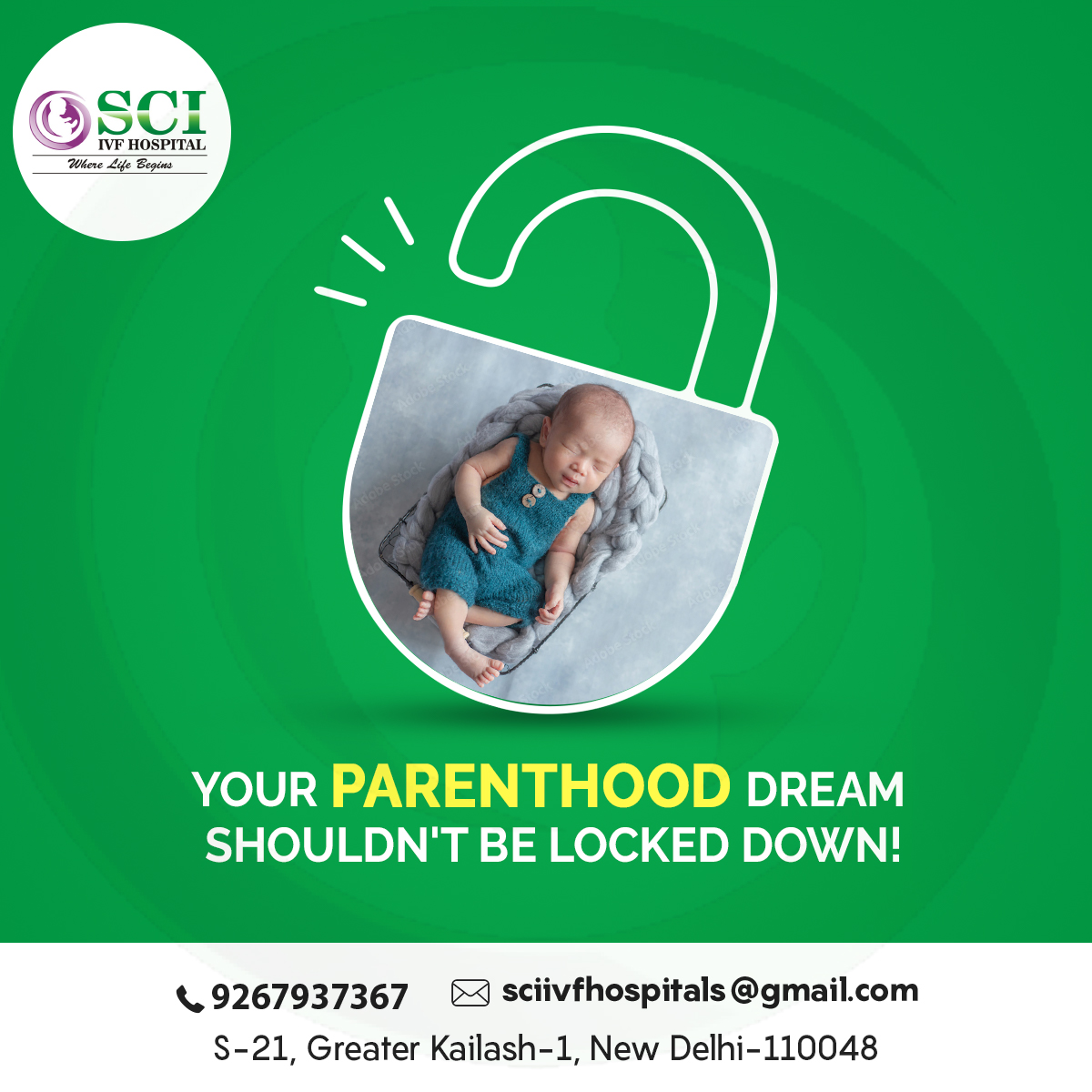 drshivanigour's tweet photo. Your Parenthood dream should not be locked down, its just one call away from you! Call to IVF specialist doctors to discuss about treatment options.

#ivf #ivfcost #ivfsuccessrate #ivfclinics #infertility #ivfcycles #sciivf #sciivfhospital #parenthood #motherhood #fatherhood https://t.co/RBmar8LmYq