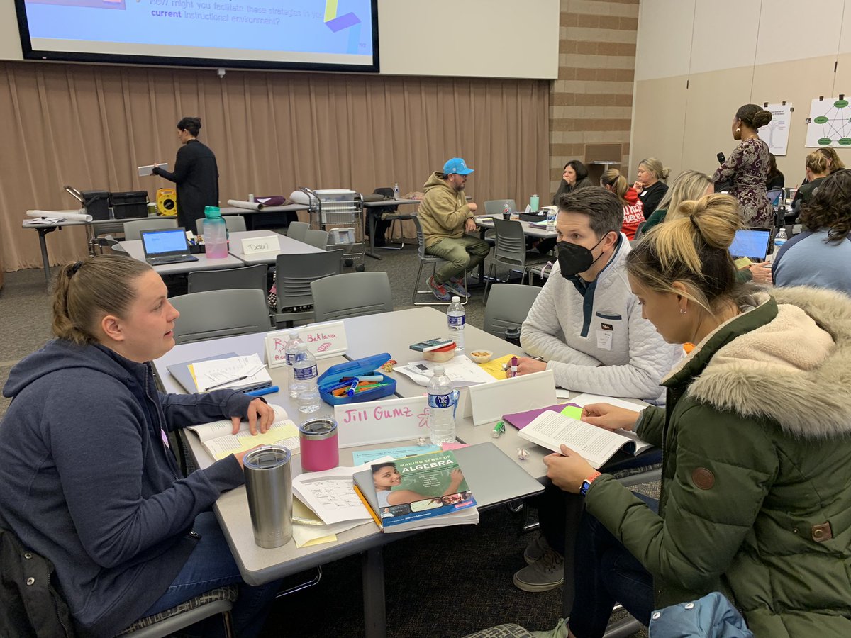 JGumzTeach's tweet photo. RCS Secondary Math Interventionists  engaged in professional learning @OaklandSchools “Strengthening Math Intervention” and developing student capacity in Language and Algebraic Habits of mind through Tier 1 protocols. @Curriculum_RCS @rochcommschools @RCSmath https://t.co/ysXpW53qNq