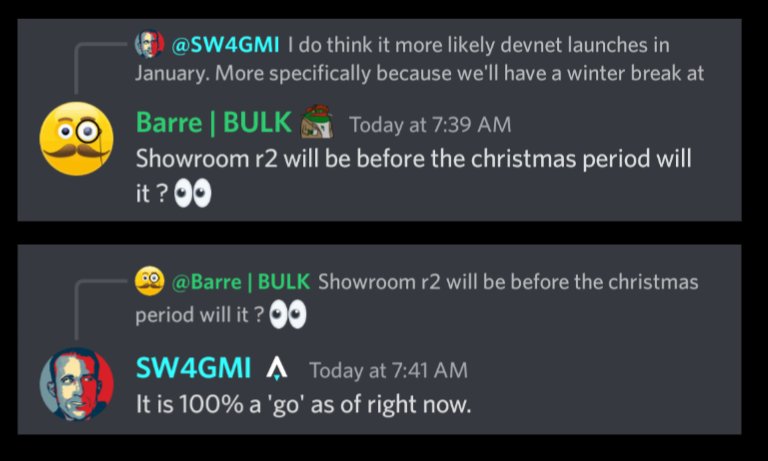 Siggy_SA's tweet photo. 💥Star Atlas Showroom Release #2 Coming Before Christmas🤞

The second @StarAtlas #UnrealEngine release will bring:
-Ship flight
-Dogfighting
-Timetrail racing
-Ship interiors
-External ship upgrades 
-&amp; more

#WeAreStarAtlas #P2E #SolanaNFTs #Crypto #GameFi #UE5 #Web3 #Metaverse https://t.co/wtVuxVTMd3