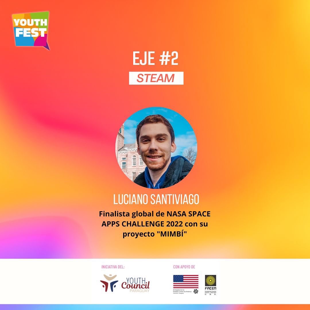 youthcouncilpy's tweet photo. ¡Inicia la cuenta regresiva! 😱
👉🏻 Te adelantamos algunos de los ejes en las cuales vos podes aprender y opinar sobre temas actuales de nuestra realidad.
En estos espacios el protagonismo tendrás vos.
Are you ready? 🤩
#YouthCouncilPy #YouthFestPy https://t.co/feeTLkV8Au