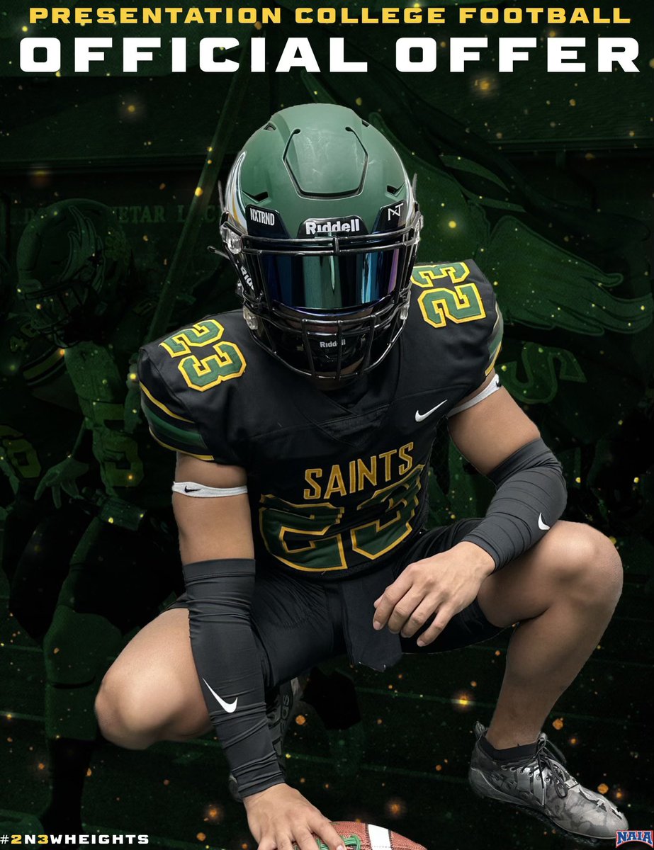 d1_eli1's tweet photo. After a great conversation with @CoachFlick12 I am blessed to say I have received my second offer from @PCSaintFootball @BlakeMo94112616 https://t.co/rfIETqmnOt