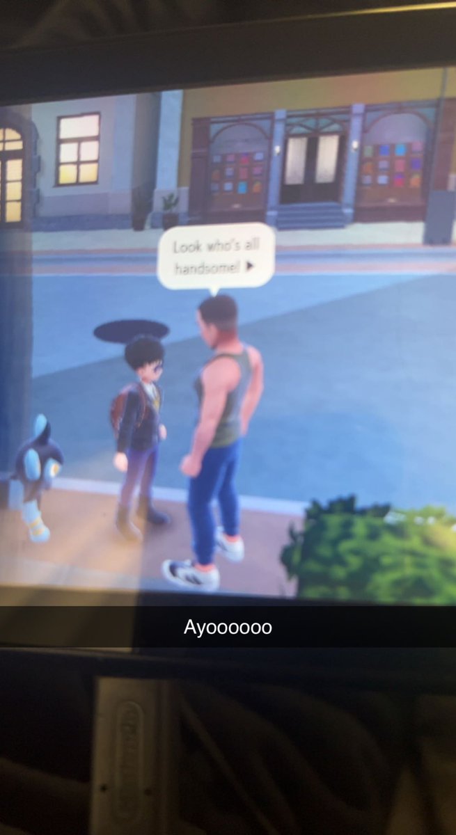 Experienced a little sus moment in #PokemonViolet Pretty sure I’m 10 years old sir.