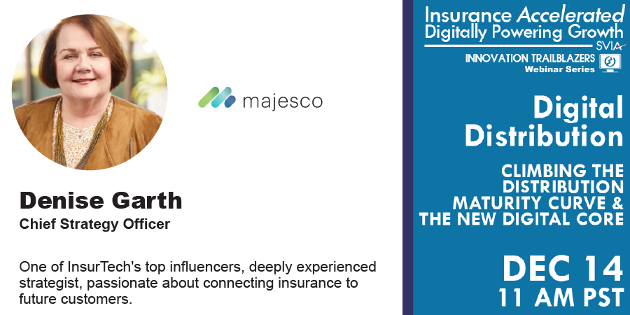 SVIAccelerator's tweet photo. Join @denisegarth of @Majesco_Inc at Our Free #InsurTech #Webinar | Info → https://t.co/QpN0Qh1bbh | #Insurance #DigitalDistribution #DigitalLeaders #DigitalCore #API #MicroServices #SVIAEvents https://t.co/eOatAjGmCF