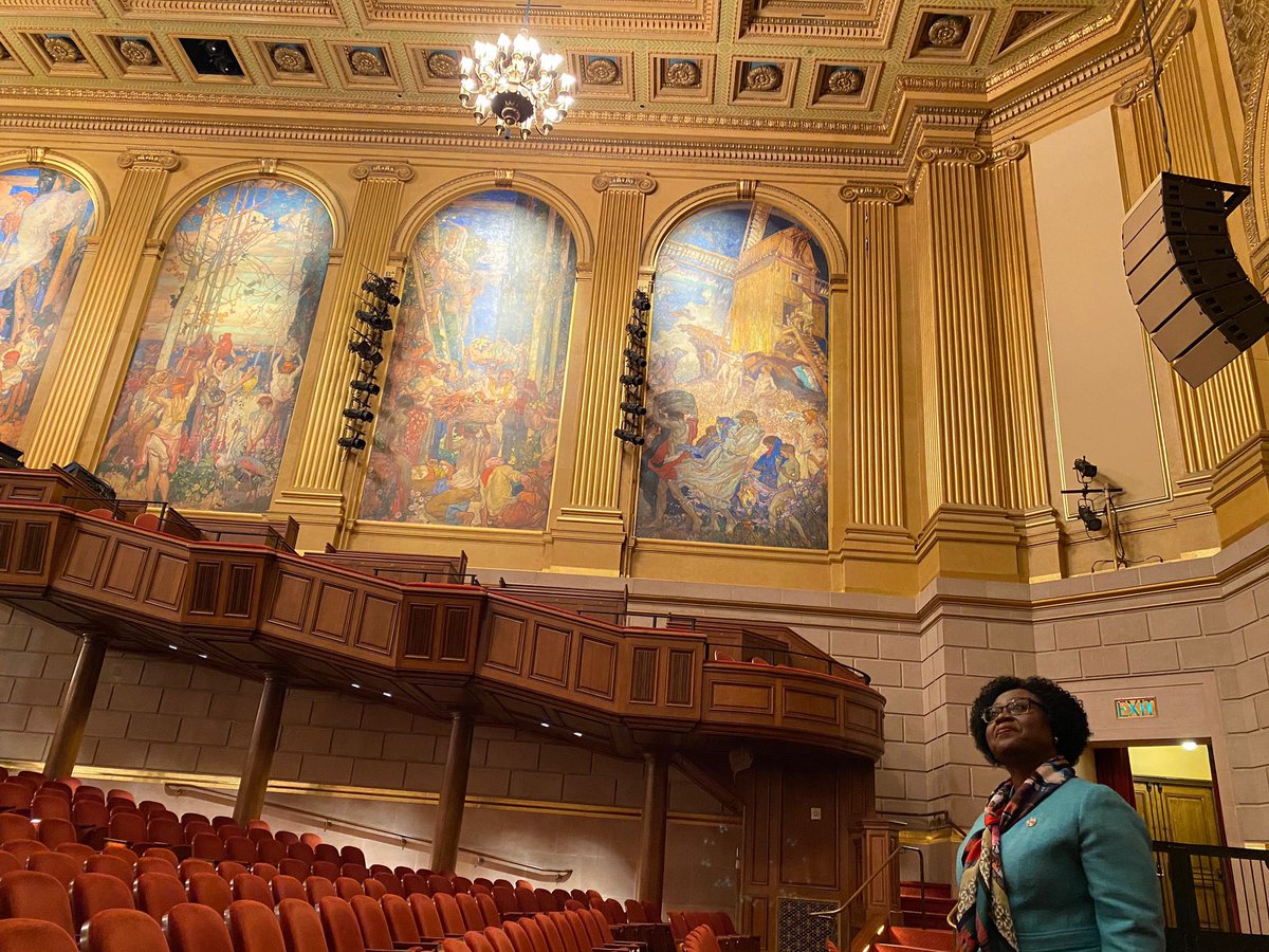 pobee_martha's tweet photo. Seeing the very room where the @UN charter was signed here in #SanFrancisco 77 years ago is a stark reminder that the world can, and has to, commit to maintaining international peace &amp; security together and for all. @UNPeacekeeping @UNDPPA https://t.co/7MA67SOPvV