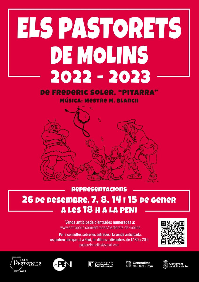 Us presentem el cartell de la temporada 22-23!🔥 Queden 25 dies per a la nostra gran estrena! Els assajos ja comencen la recta final i en un obrir i tancar d’ulls estarem estrenant!🤩                                       Recordeu que ja podeu comprar les vostres entrades! 🎟️
