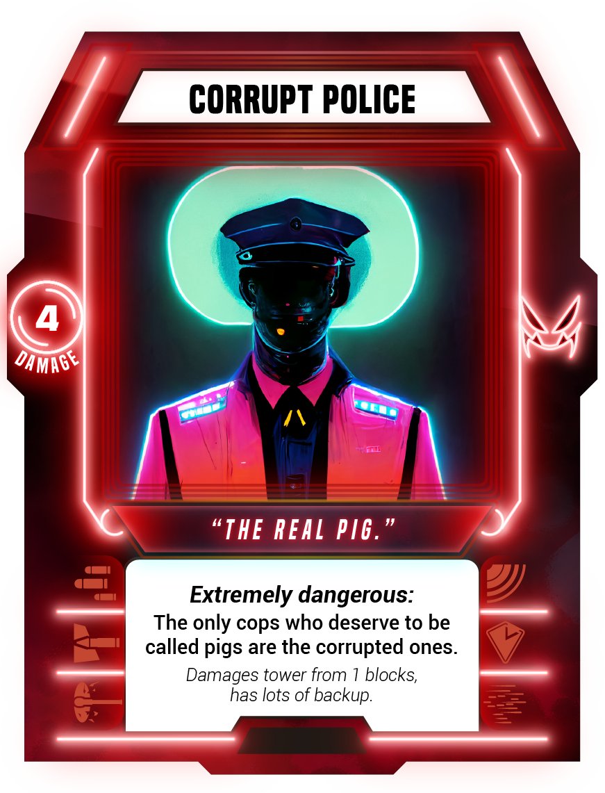 unclefunkdrew's tweet photo. One of the baddies from our upcoming #nft game!
Good cops and good people aint got no time for these scumbags!
Can't wait to invite some folks for the Alpha.
A fun, addictive #towerdefense #ccg #TD
Follow me for the whitelist announcement when we are good to go.
#opsdefense https://t.co/2be1PW5BxQ