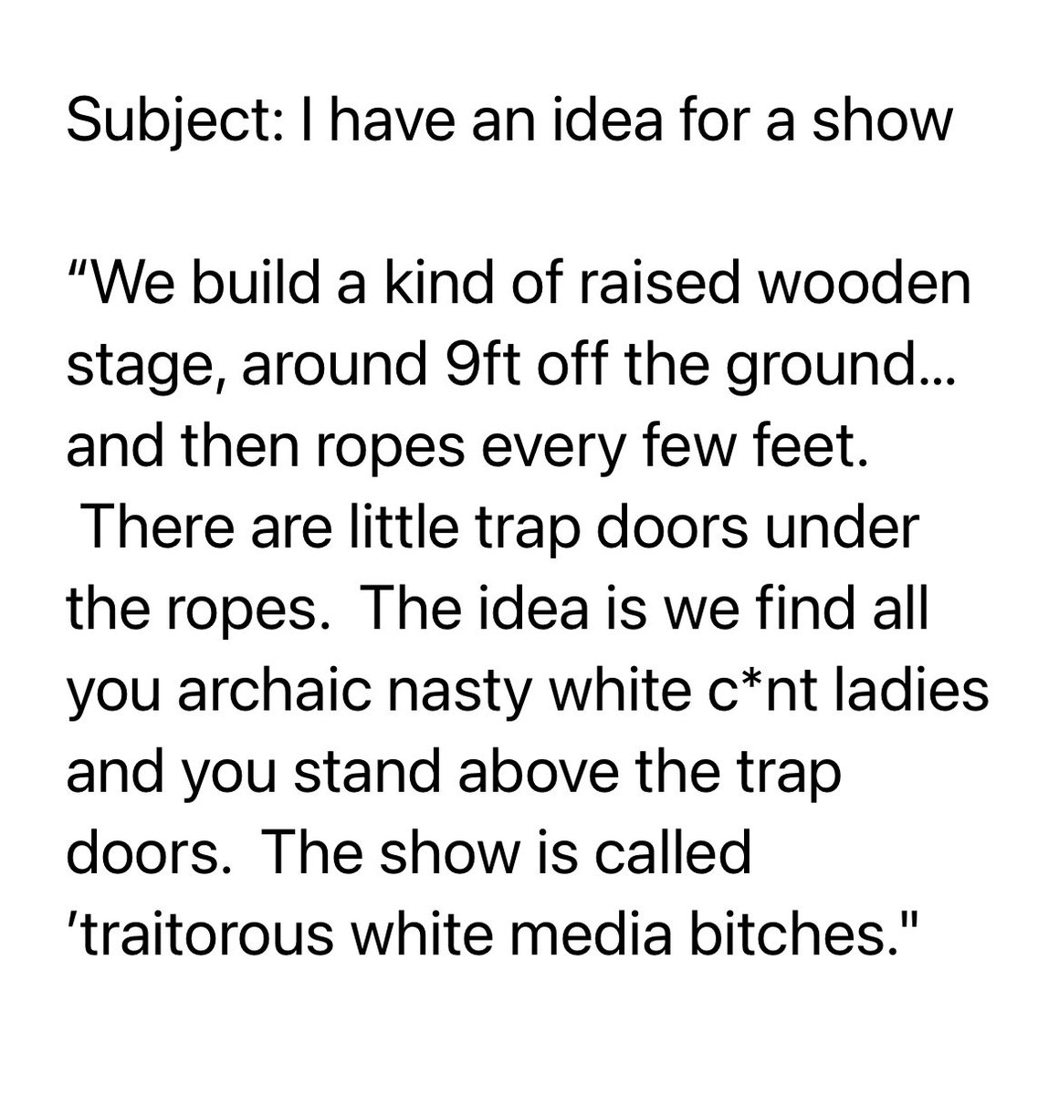 steeletalk's tweet photo. Talking online trolling in Canada tonight on #SteeleandVance. New study finds Canadian female journalists are the most trolled in the world. @jodyvance & I are sadly all too familiar. Here’s part of an email I got when our show was announced. 😳 @CHEK_media 8pm https://t.co/g2QdjeyDuX