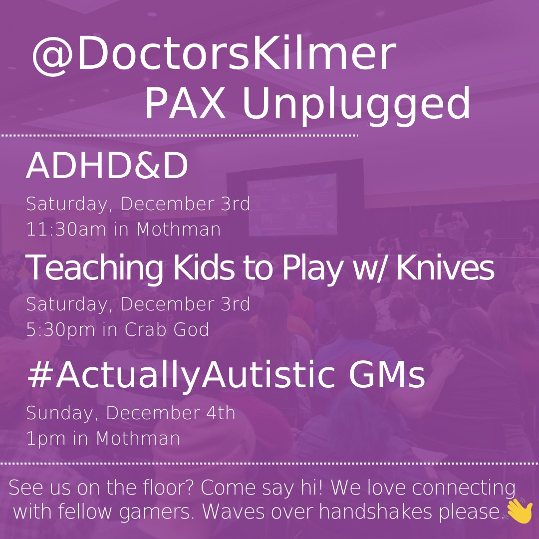 If our flight makes it out tonight we'll see y'all tomorrow at #PAXUnplugged!