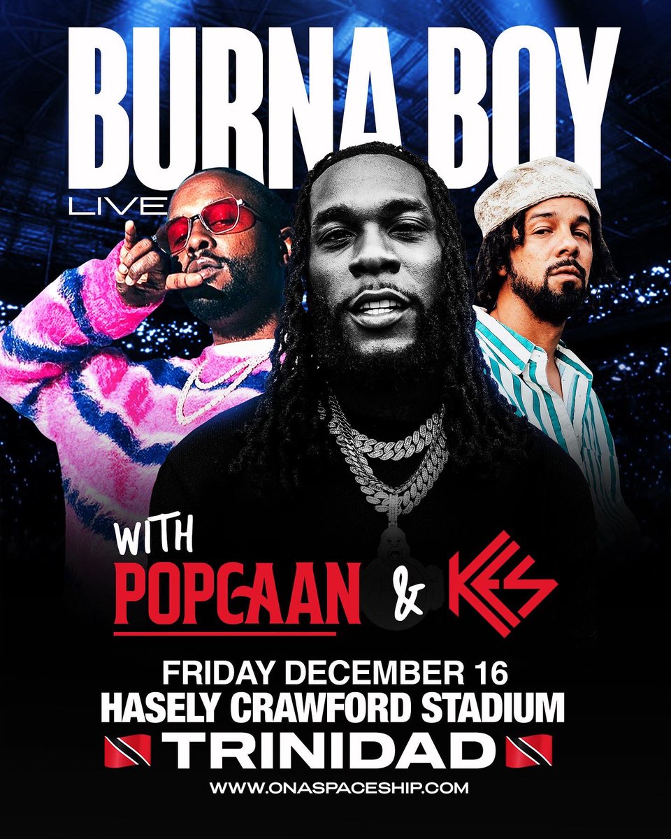 dukeconcept's tweet photo. Another breaking News @PopcaanMusic and @Kestheband will be joining @burnaboy in Trinidad for the “Love Damini Tour”

Get your tickets now!!!

https://t.co/t3vMC1qgLP 

#Trinidad #Kes #Popcaan #Burnaboy #LoveDamini #Concert #burnaboylive https://t.co/5Z8GRRG79A