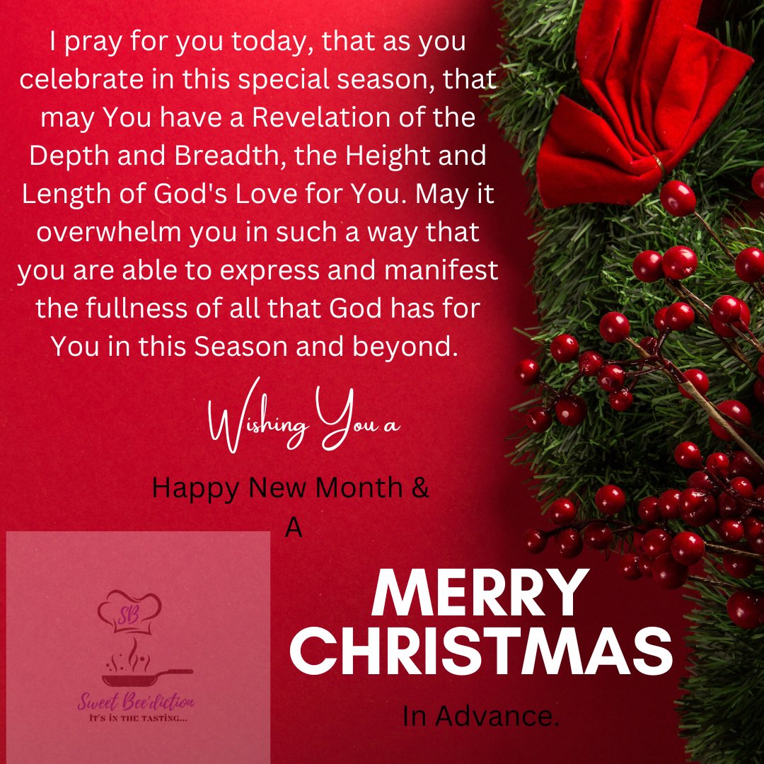 sweetbeediction's tweet photo. Happy New Month and a MERRY CHRISTMAS in Advance. 
Enjoy the season❤️ 

#Food
#Cakes 
#Pastries
#Events
#Ushering
#Training 
Call/WhatsApp: 09025252976 https://t.co/ZAraOIhlM1