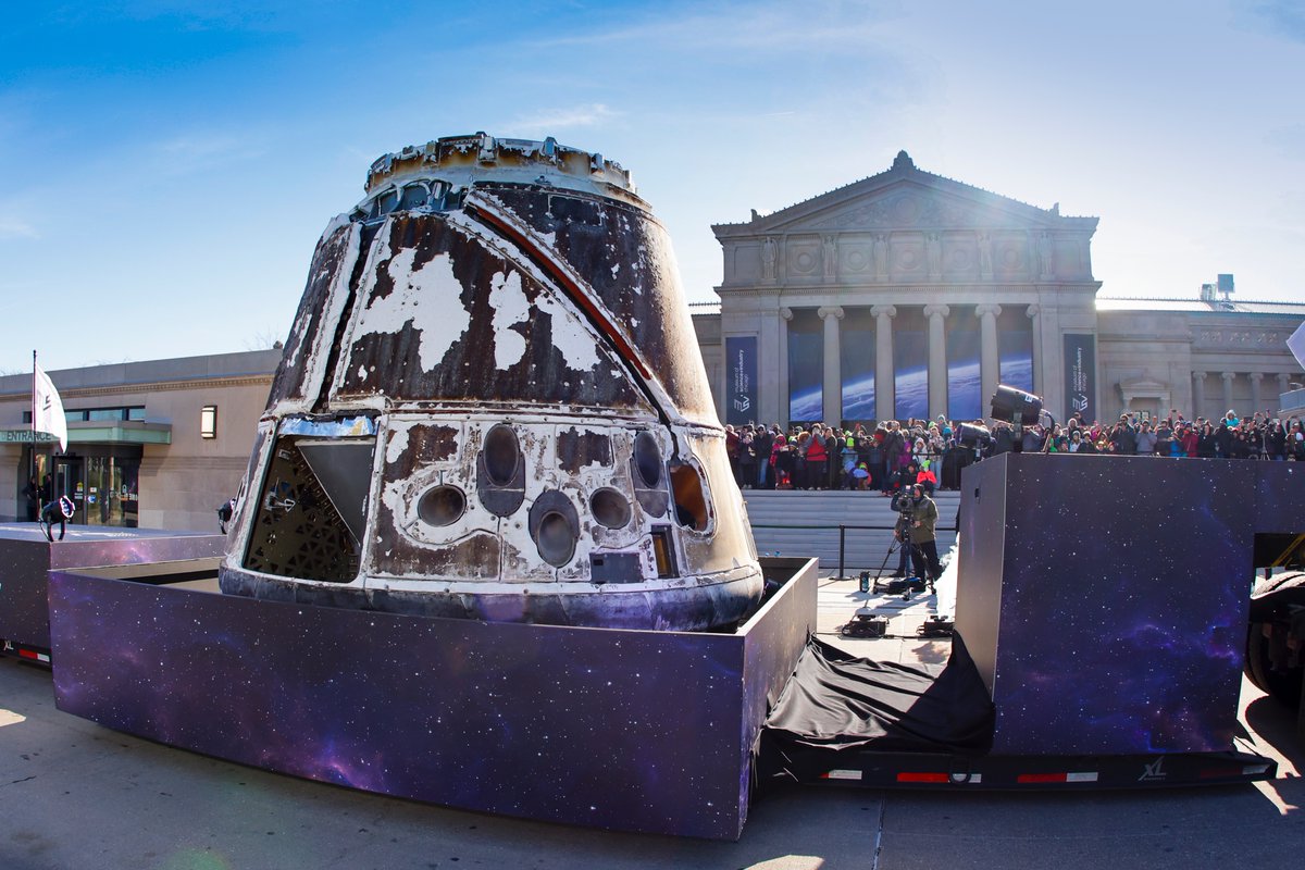 What a wonderful day @msichicago! The arrival of the @SpaceX Dragon spacecraft was truly a momentous occasion. What an opportunity to spark the curiosity and creativity of future engineers, makers, scientists, and those who will create sustainable solutions to propel us forward.