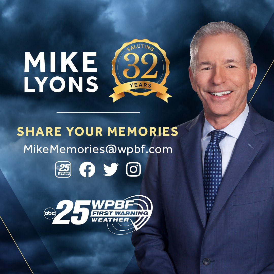 After keeping South Florida safe throughout 32 hurricane seasons, WPBF 25 Severe Weather Expert Mike Lyons announced his retirement today. On December 23rd, Lyons will deliver his final WPBF 25 First Warning Weather forecast ending his 46-year broadcasting career. <a href="/wpbf_mike/">Mike Lyons</a>