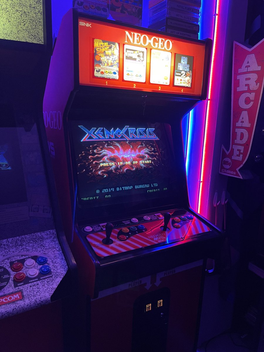 Thanks <a href="/VEsoterica/">VideoGameEsoterica</a> for recommending Xenocrisis! I got it set up through my MiSTer FPGA. <a href="/BitmapBureau/">Bitmap Bureau Ltd.</a> is doing awesome work and I’m looking forward to playing Battle Axe and Final Vendetta on my Neo-Geo!! #misterfpga #arcade #neogeo