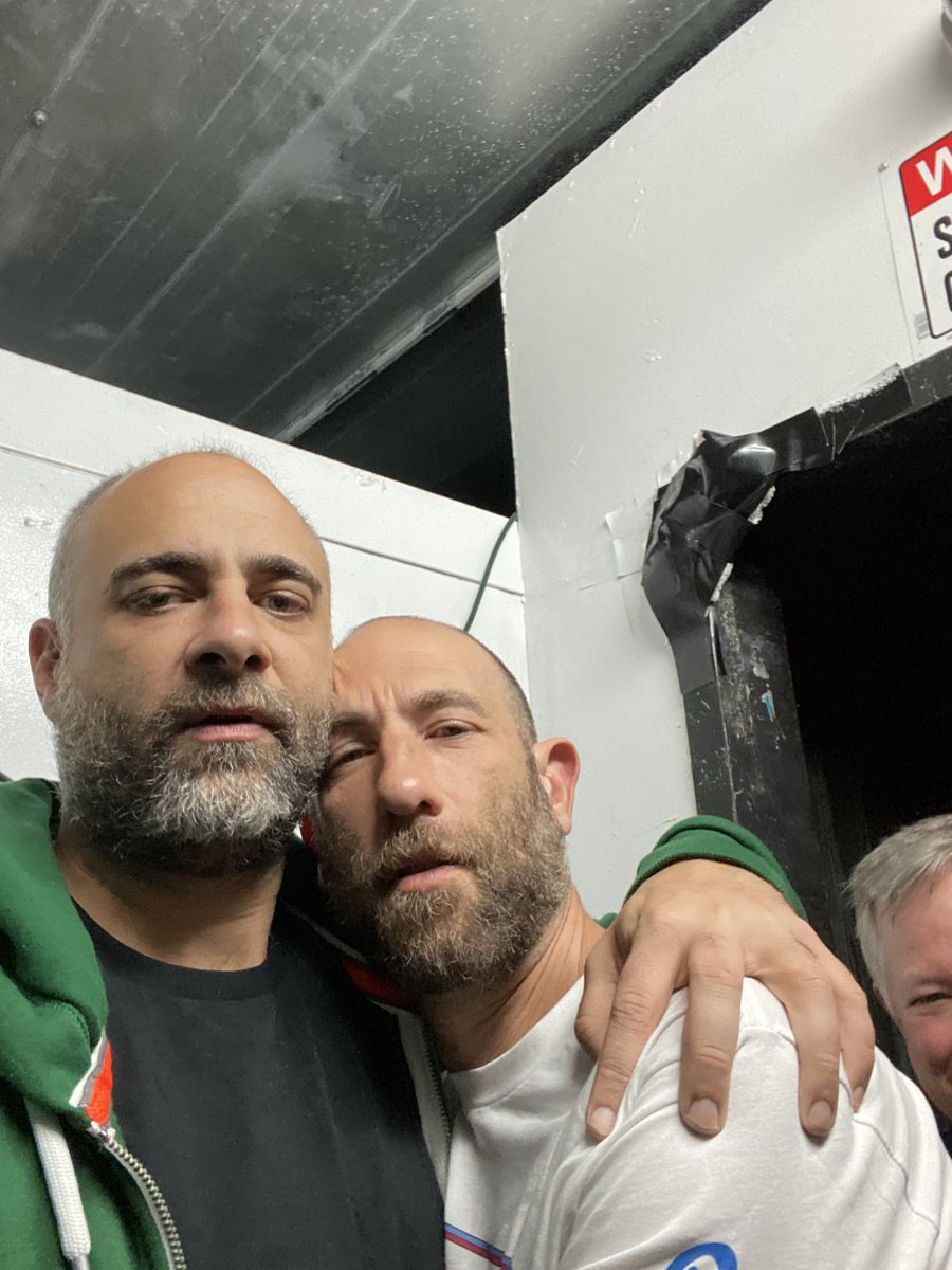 kurtmetzger's tweet photo. My God, we look like two brothers whose hookah shop was just destroyed in a tragic outbreak of violence in Gaza! https://t.co/xQ8nd1wbMe
