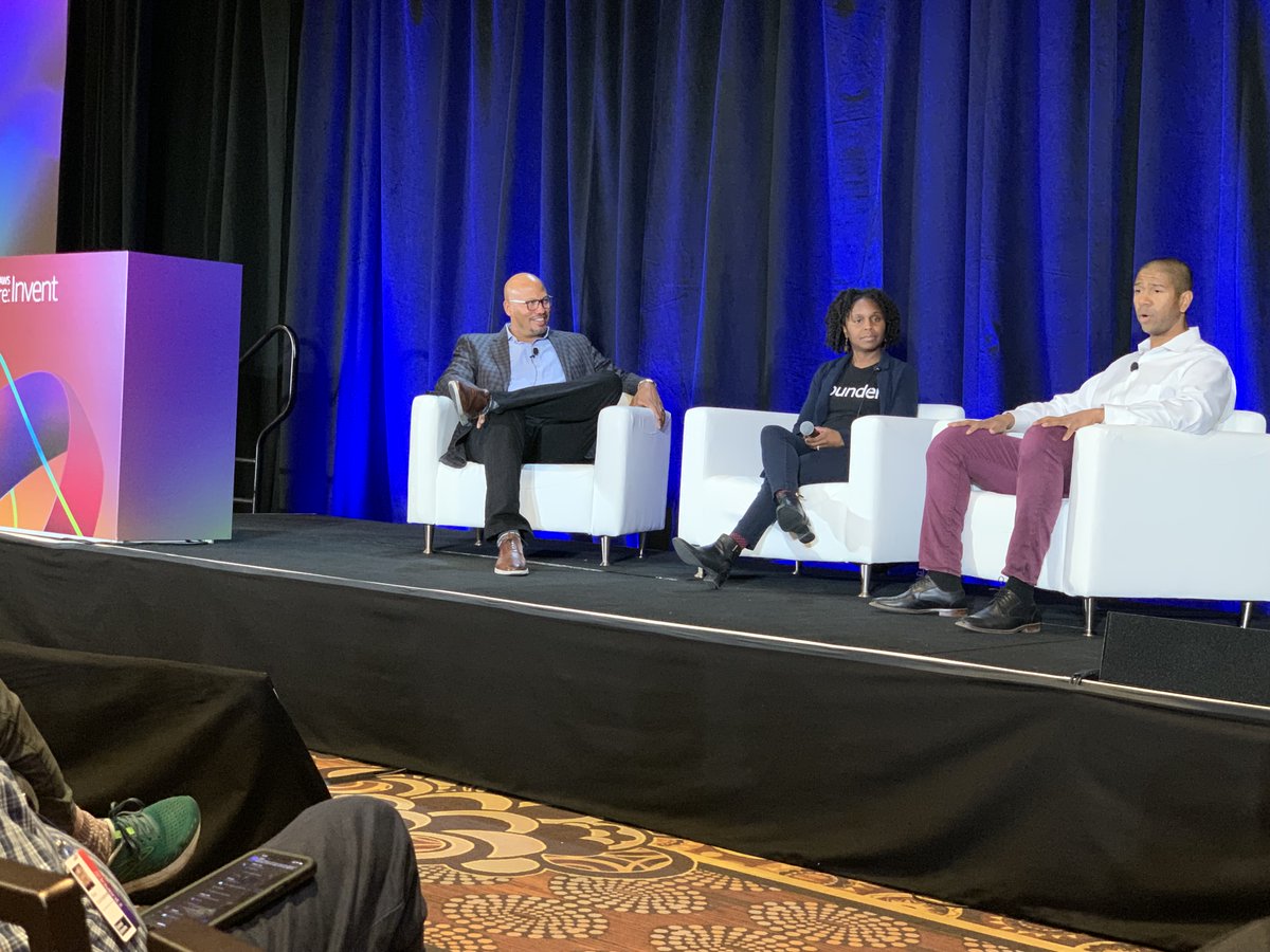 AWSstartups's tweet image. VP, Global Head of Startups at AWS, Howard Wright (@hgw1967) highlighted inspiring stories of founders from #AWSImpactAccelerator, which included @CyDeploy founder, @TinaClarice180 and @iamkeyvan, cofounder of @HubbleIQ. #reInvent2022