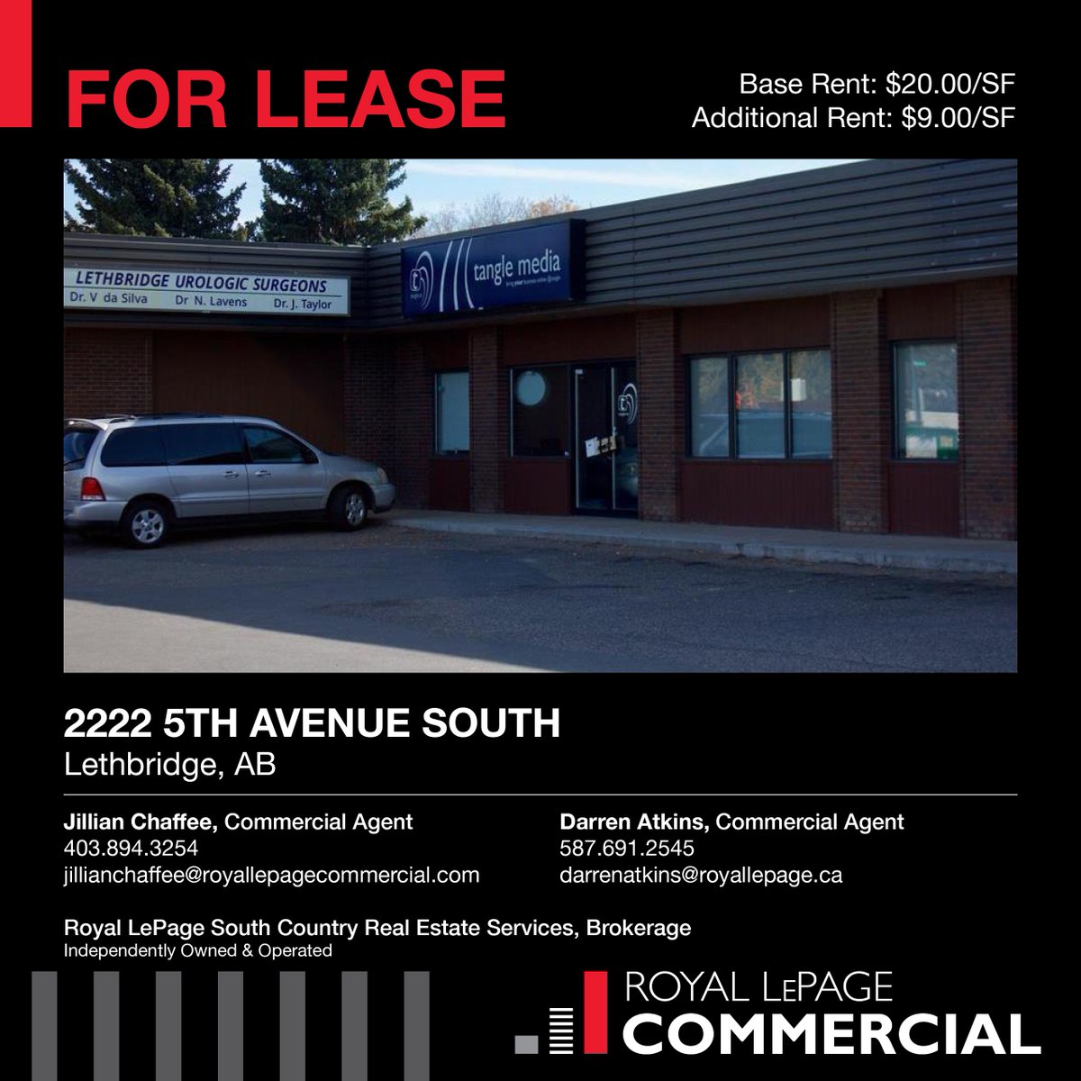 jillchaffee's tweet photo. FOR LEASE! 1,450 SF Office/Retail Space. Right off Mayor Magrath Dr. S. at 2222 5th Ave. S
4 offices, open layout, reception area, rear entrance, staff kitchenette and more!
Base Rent: $20/SF/mn. Add. Rent: $9/SF/mn
#yqlrealtor #YQL #yqllocal #yqlsmallbusiness #spaceforrent https://t.co/BQGeF3gmzv