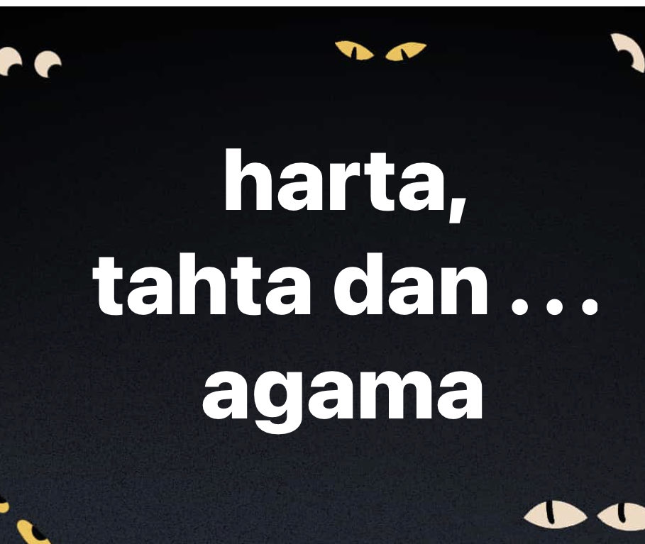 ariel_heryanto's tweet photo. #harta #tahta #agama https://t.co/cooDTuxC5q