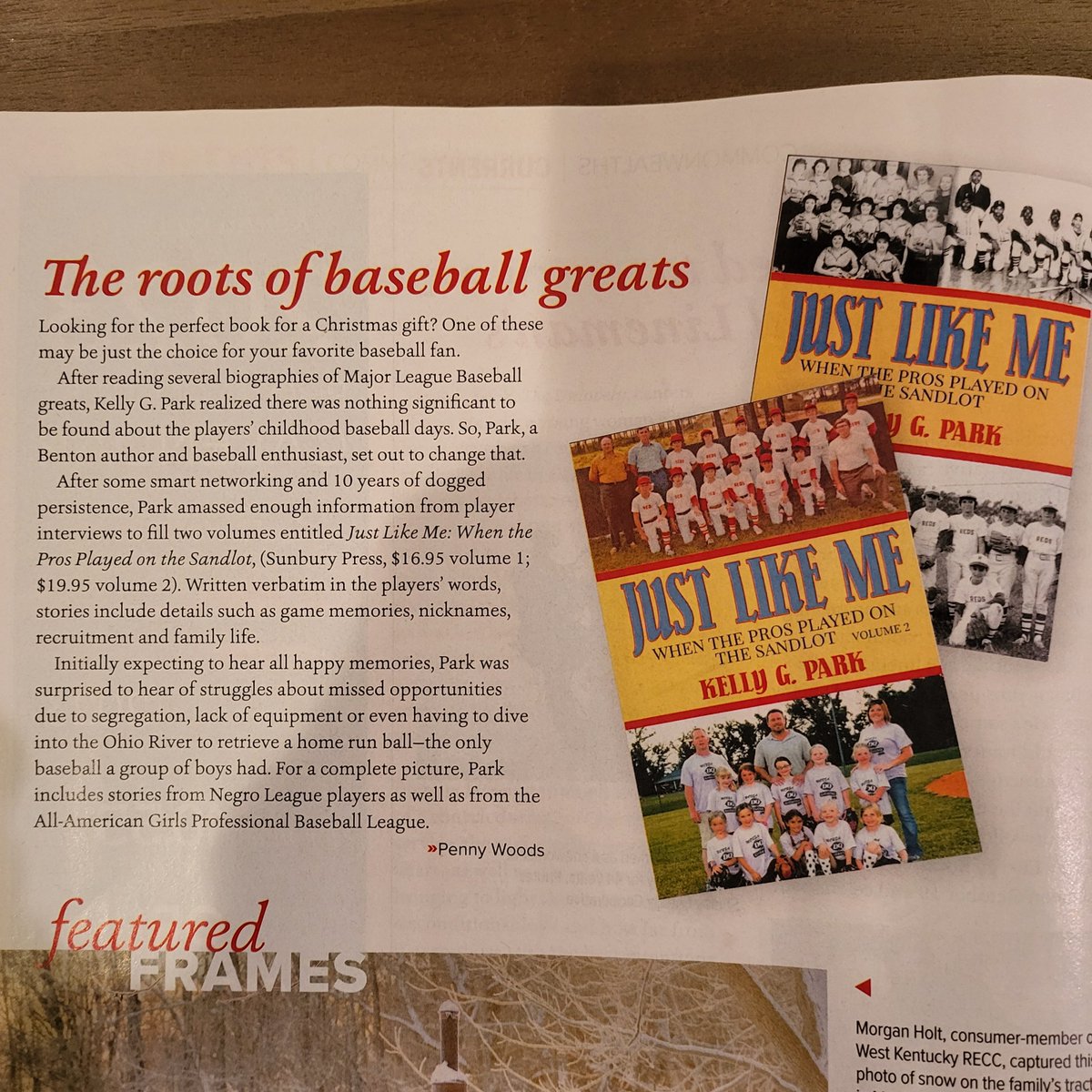 KellyGPark's tweet photo. Thanks @KyLivingmagazine &amp; @PennyWoods for the review of Just Like Me. #usethecode HOMER for free shipping &amp; discount. https://t.co/YWlvvHYAGg @sunburypress #youthbaseball #christmasgifts #baseball #MLB #softball #baseballforall #girlsbaseball #negroleaguebaseball #aagpbl @MLBPAA https://t.co/wsXSClJUG6