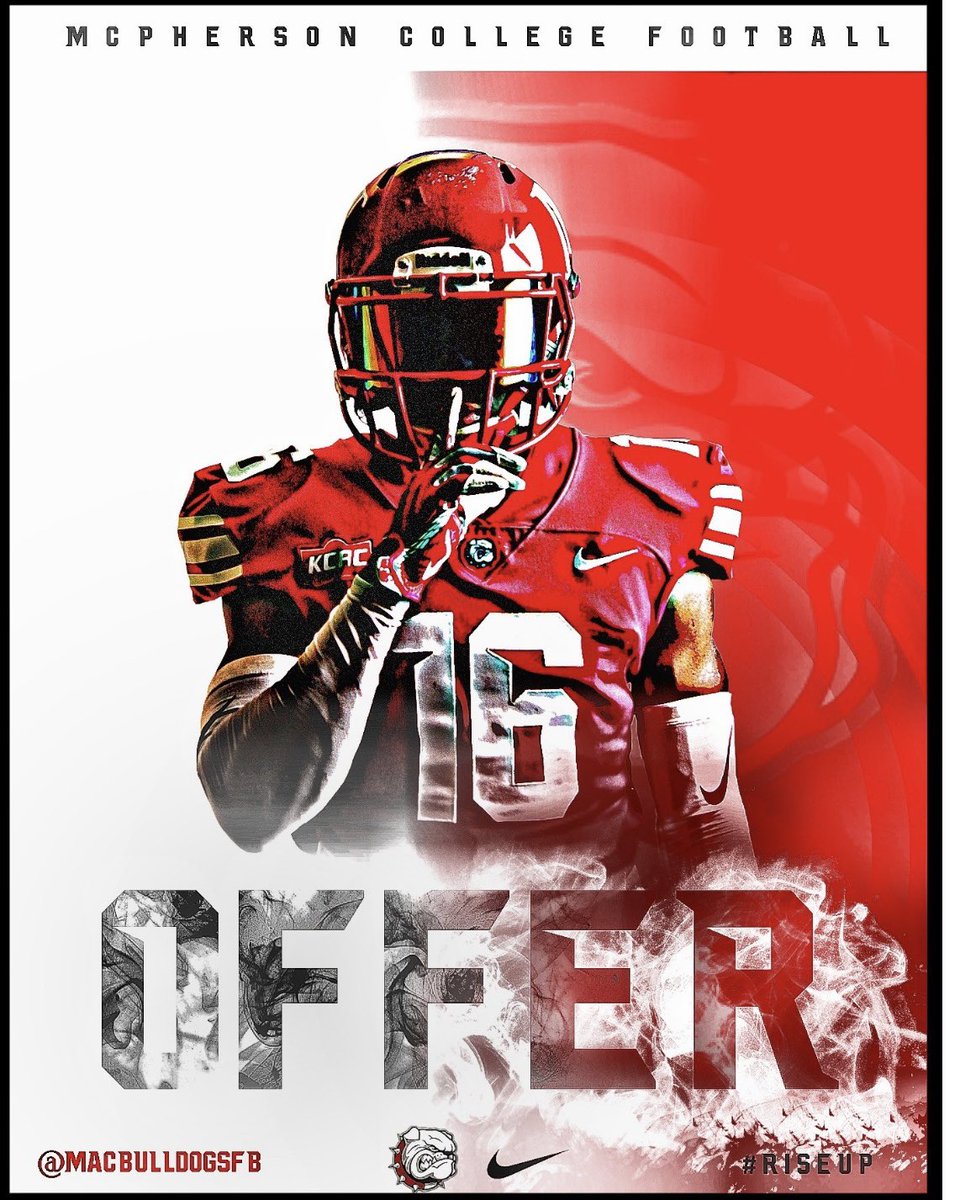 DevinHensley17's tweet photo. Blessed to receive an offer from McPherson College
@TCougarfootball @Bgrady21 @CoachADKing1 @MACBulldogsFB https://t.co/QBy1wN9xKv