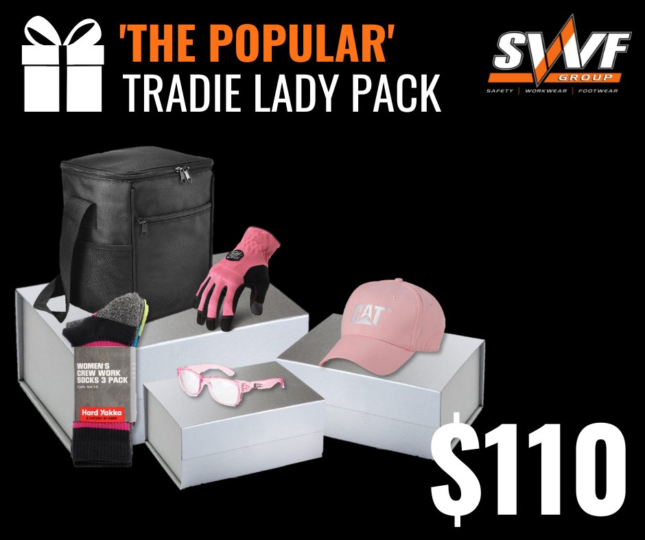 SWFGroup's tweet photo. 🎁 'The Popular' Gift Pack 🎁
All the most popular items from their favourite brands.
Available in a mens and womens pack - perfect for any tradie in your life.
https://t.co/BY7nEjzKZ5
#SWFGroup #SafetyAtWorkFirst #gifts #giftideas #gifting https://t.co/gdMIrYkGNF