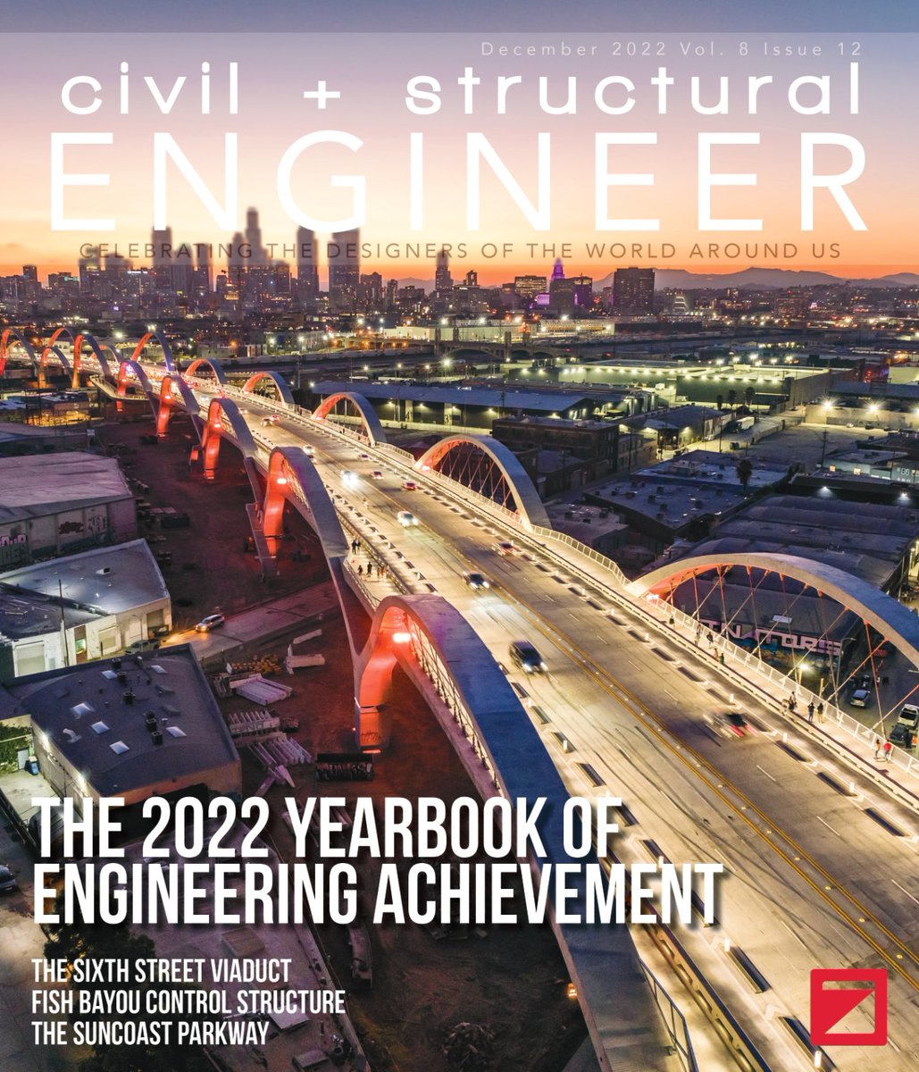 6thStViaduct's tweet photo. The Bureau of Engineering is honored to receive this year's Civil + Structural Engineer Magazine's Yearbook of Engineering Achievement Award! Thank you to all who voted! You can find us on the cover of this month's issue at https://t.co/RKBGpGotKO.

#6thStreetViaduct #WeAreLABOE https://t.co/z9lofposxy