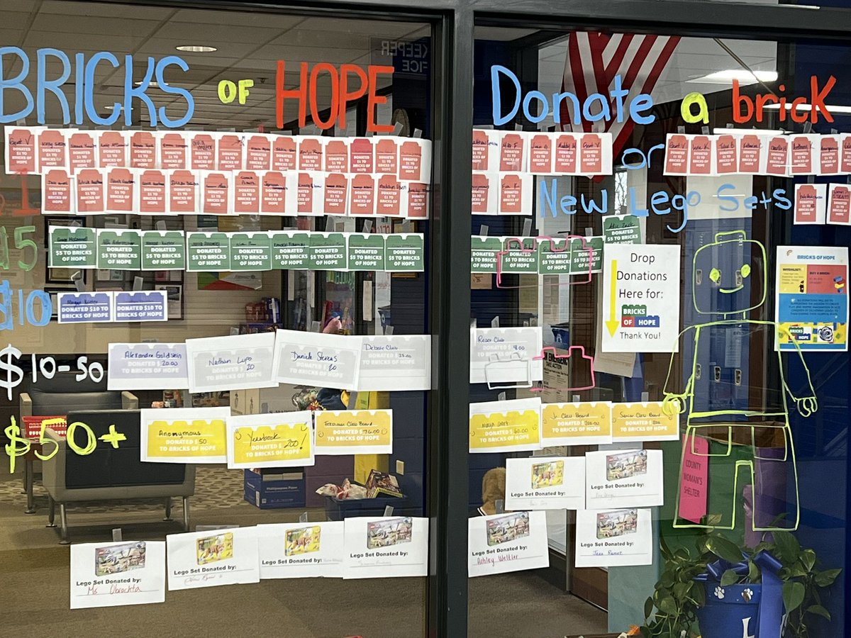 LZHSStudCo's tweet photo. 📣Shoutouts!!! Thank you @LZHSDebate, Freshman Class Board, Jr Class Board, Senior Class Board, and @lzhsreactclub!
All totaled they donated more than $500 for #BricksofHope 🤩🤩🤩
Thank you LZ Clubs🎉 #BetterTogetherD95 More shouts to come. #WeAreLZ
@ErinDeLuga @GalltKelley https://t.co/9zFeDGCqb2