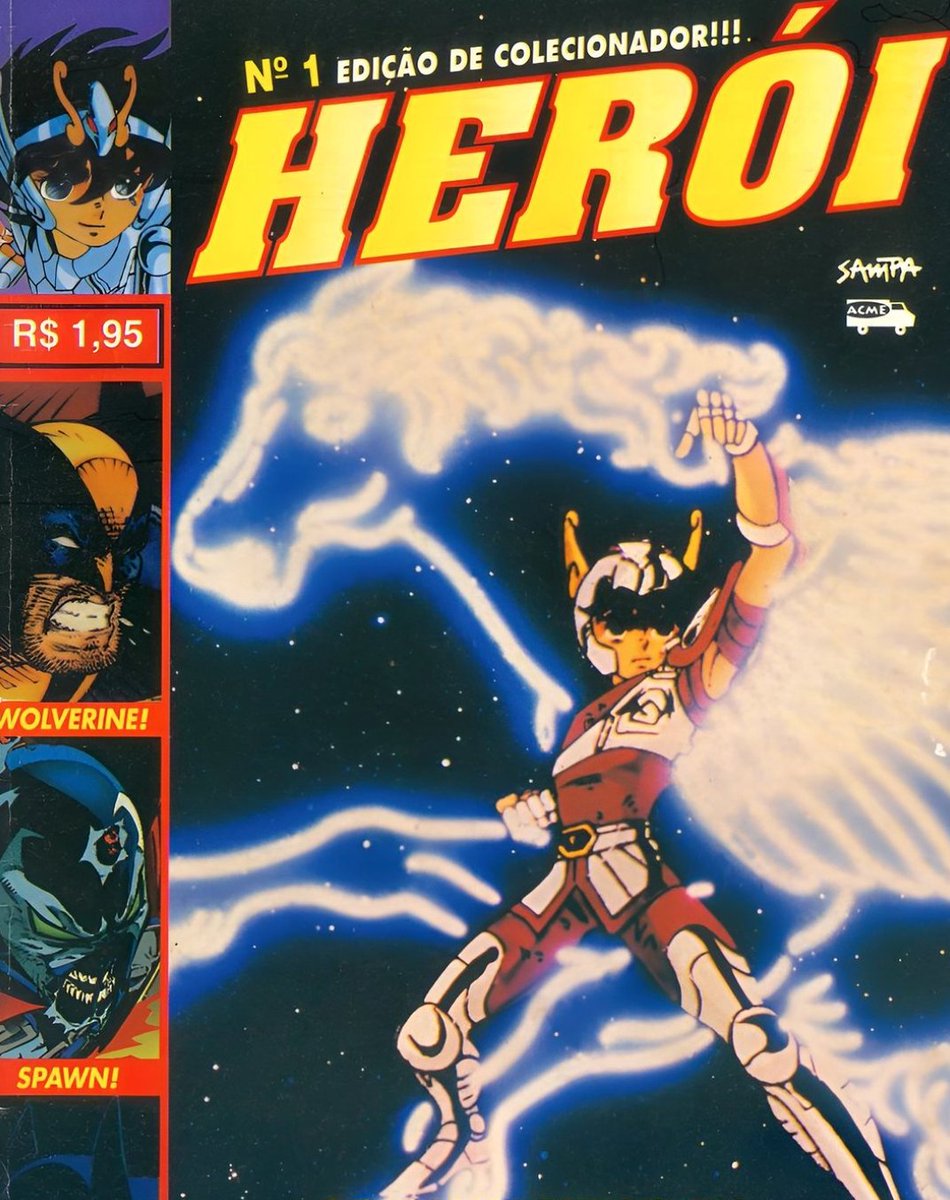 Revista HERÓI comemora hoje 28 anos! Em 01/12/1994 foi lançada nas bancas pelo preço de R$1.95 e revolucionou o mercado editorial de super heróis, desenhos e séries. Foi também a primeira revista a mencionar no Brasil 'Os Cavaleiros do Zodíaco' e as séries de Tokusatsu.