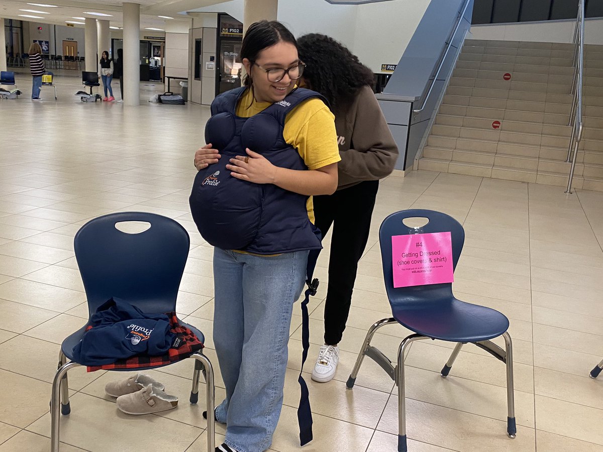 Justin_D_James's tweet photo. If you’re not having fun while learning, you’re not doing it right! @rosana_adams Child Development classes identified the challenges of pregnancy through a relay race. Not pictured: the inquiry &amp; reflection done before/after the relays! @MHSLions #CTExcellence #LionsAreLearning https://t.co/uP7NRZc85l