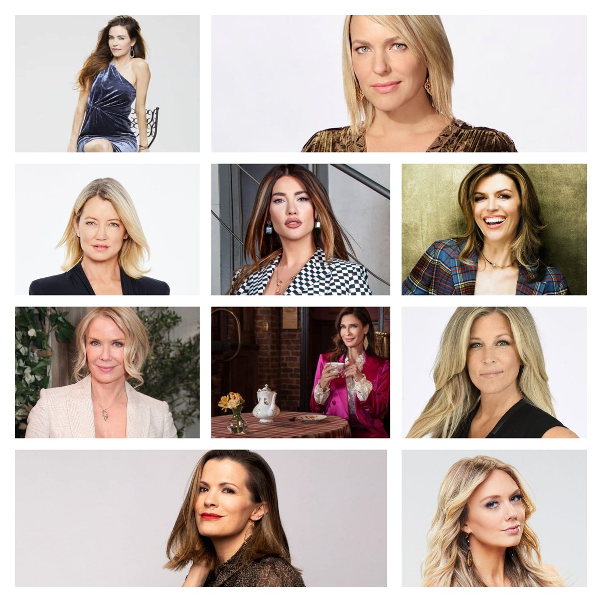 Congratulations to this year's lead actress nominees for the Soapparty awards (the link to vote is in our bio) #beyondSalem #BoldandBeautiful #Days #GH #YR