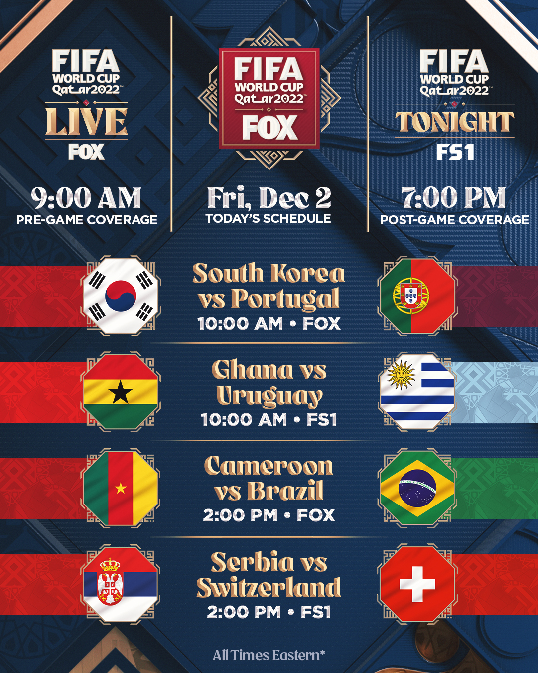 fifa live schedule
