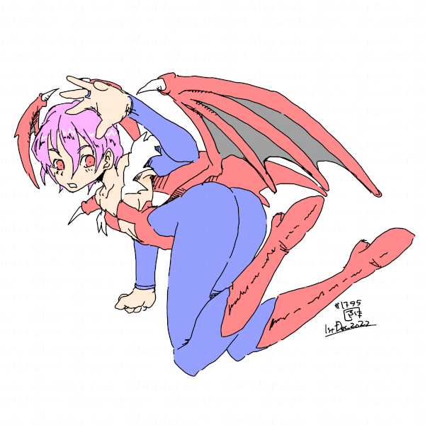 欲望の迷い子リリス 「2022-12-01 #一日一絵 」|ふゆ(ドとレとミとキュとゴとヱの音が出ない)のイラスト