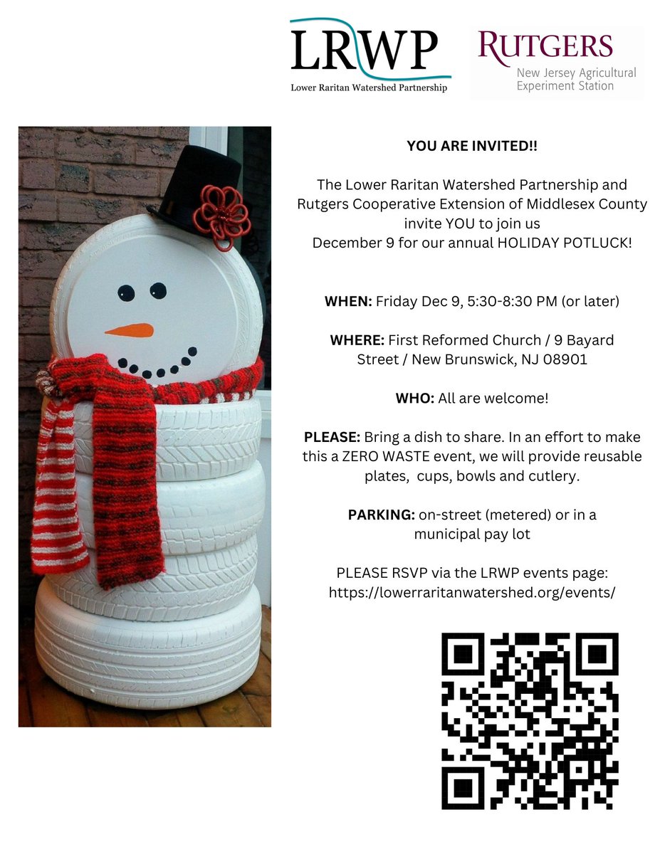 Please join us Friday December 9, 5:30-8:30pm for our annual holiday potluck!