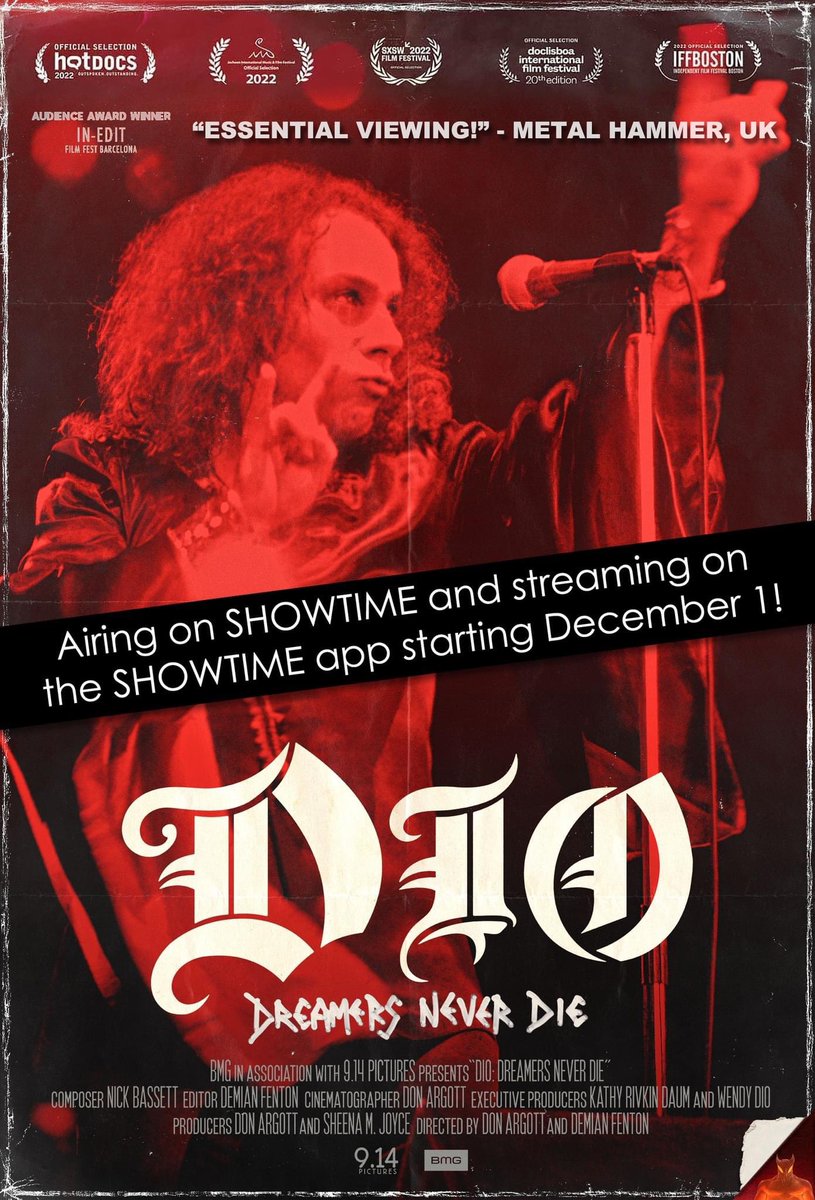 TONIGHT is the television premiere of DIO: Dreamers Never Die! 8pm EST on SHOWTIME! It will also be available to stream via the SHOWTIME app. sho.com/titles/3519882…