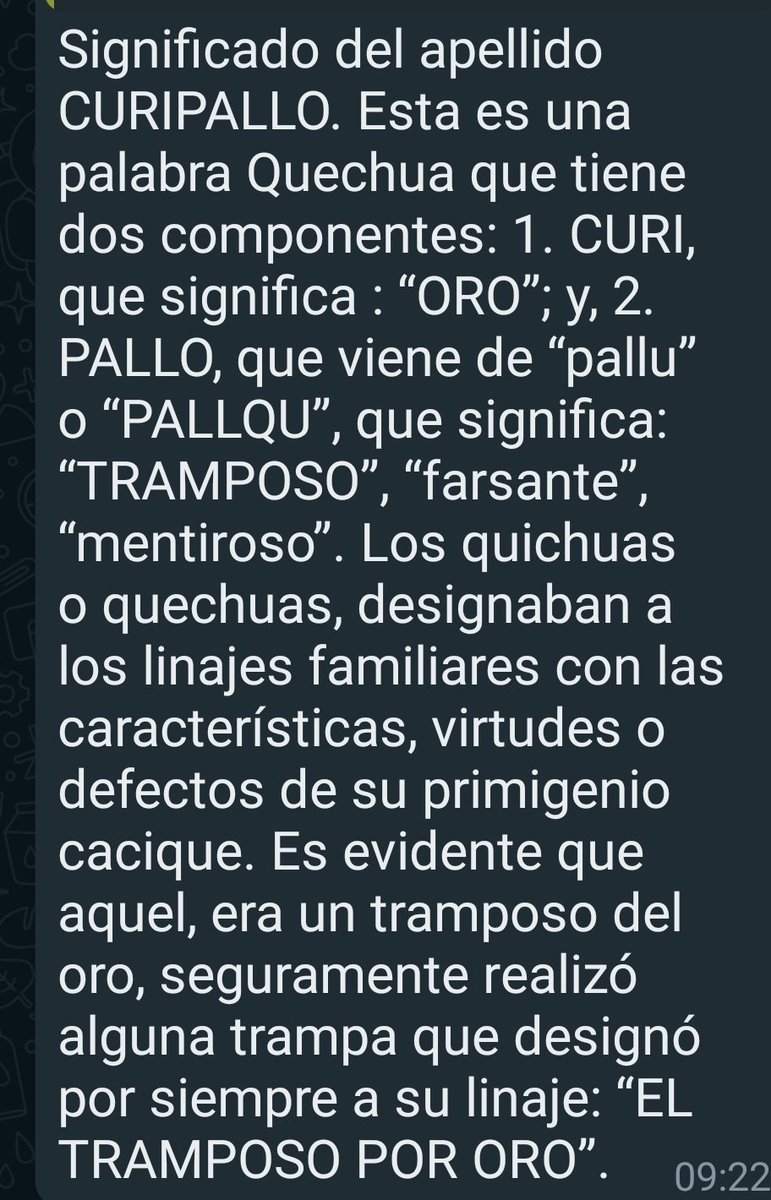 JAWA19662627's tweet photo. ETIMOLOGÍA DEL APELLIDO
#CURIPALLO https://t.co/OeMQfrUtYi