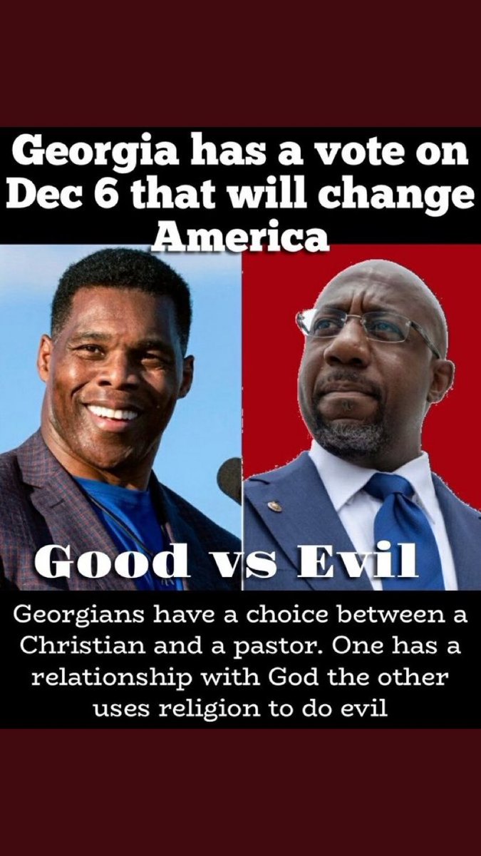 #votered2022 
#Georgia 

Warnock is wrong for Georgia!
Pro-abortion *
Against traditional marriage *
Not a Godly Reverend