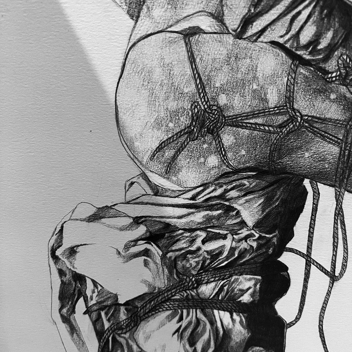 dwihanitha's tweet photo. Guessing who’s back? 😂✍🏻 #shibari #Pencildrawing #kinbaku https://t.co/4gocfutjK4