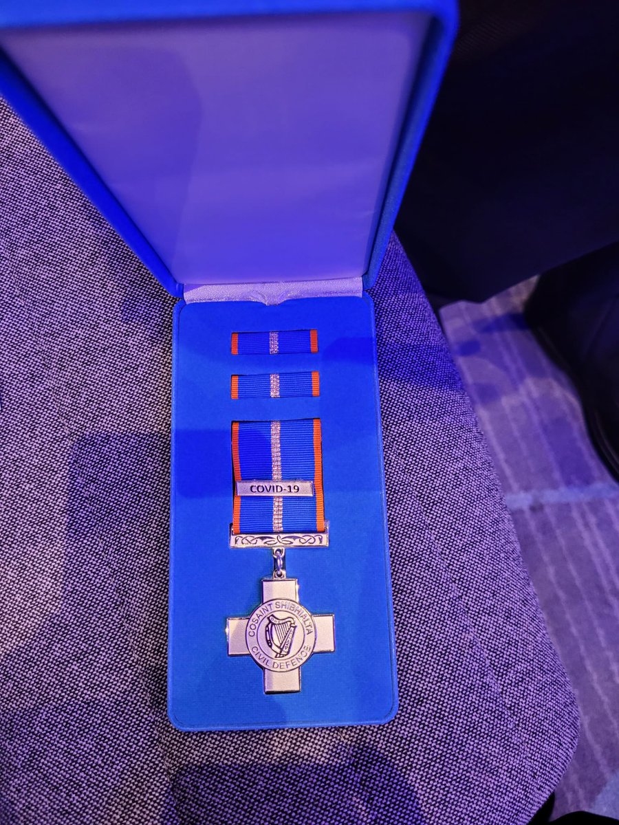 Westmeath were honoured this week to attend a ceremony in Croke Park to be presented Covid 19 Service Medals by Minister for Foreign Affairs and Defence Simon Coveney for all the work that was undertaken during the pandemic. An awards night will be held for those who couldn’t go