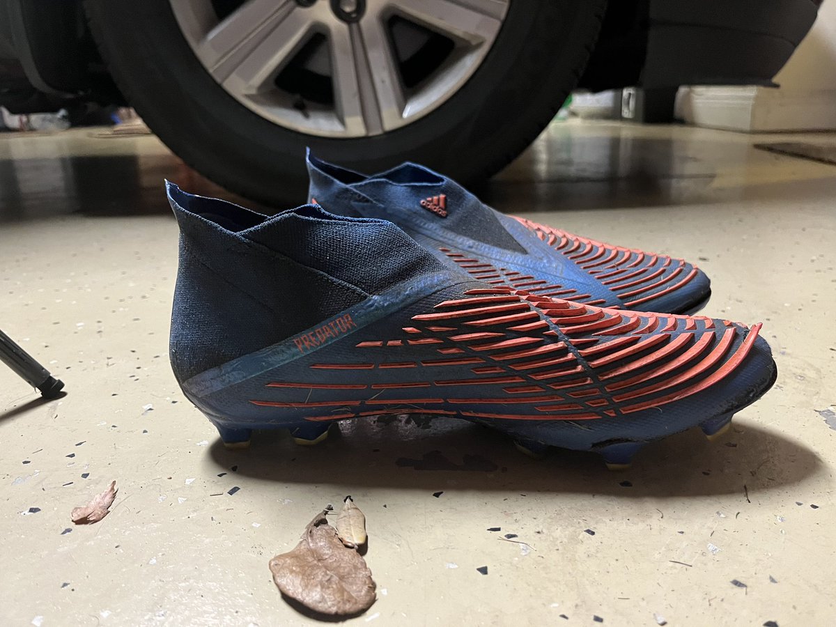 madam_educator's tweet photo. @adidasUS this is the second set of cleats we’ve purchased since April that have fallen apart. These were bought in September. I’ve called, tried using the chat function, and sent you a DM but can’t get a response. https://t.co/LoumWKJJE6