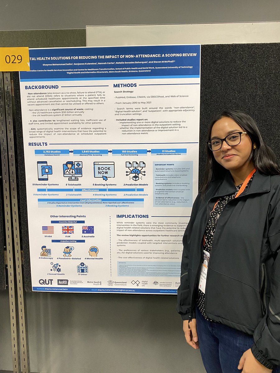 AusHSI (@aushsi) on Twitter photo AusHSI’s <a href="/shayma_mselim/">Shayma Mohammed Selim</a> with her #HSR22 poster reviewing the range of digital health solutions that are designed to reduce non-attendance #AusHSIHSR22 <a href="/hsraanz/">Health Services Research Association of AU & NZ</a> AusHSI’s <a href="/shayma_mselim/">Shayma Mohammed Selim</a> with her #HSR22 poster reviewing the range of digital health solutions that are designed to reduce non-attendance #AusHSIHSR22 <a href="/hsraanz/">Health Services Research Association of AU & NZ</a>