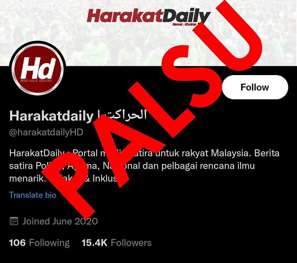 harakahdailyHD's tweet photo. Ramai yang masih keliru dengan akaun twitter HarakahDaily. Pastikan anda folllow akaun Twitter yang sahih : 

https://t.co/8zgPsf8WS1

Sebarkan! https://t.co/RlSJ3gFhcO