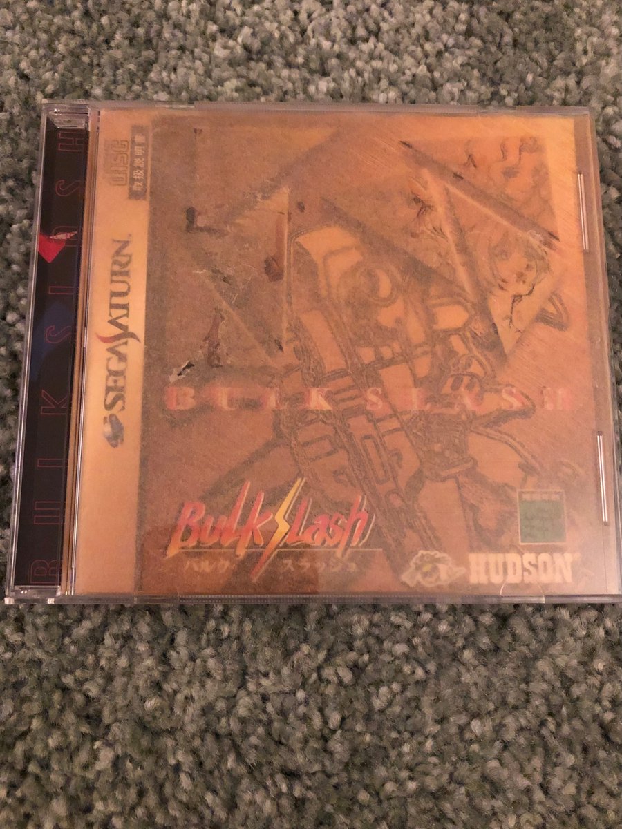 MrZipDavis's tweet photo. Bulk Slash had a manufacturing defect where the cover art sticks to the jewel case. I was lucky enough to find one not stuck. Once a month I take some parchment paper and make sure it stays nice. I’ve been doing this since 2019.
✨📀✨
#Segasaturn #RetroGaming #Bulkslash #Sega https://t.co/BbwM0uXJDF